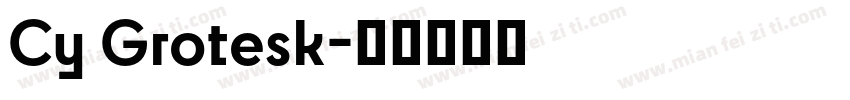 Cy Grotesk字体转换